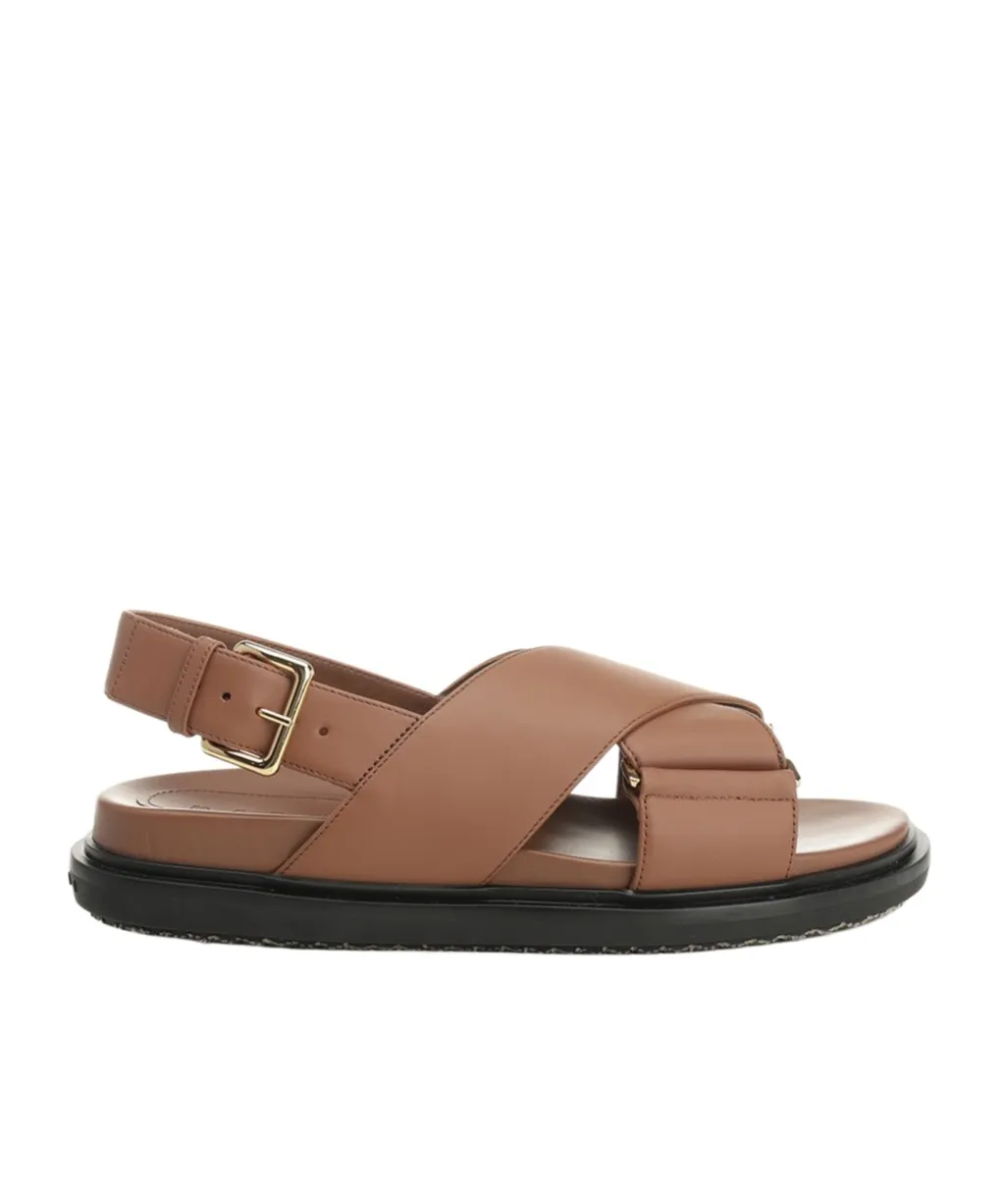 Brown Leather Fussbett