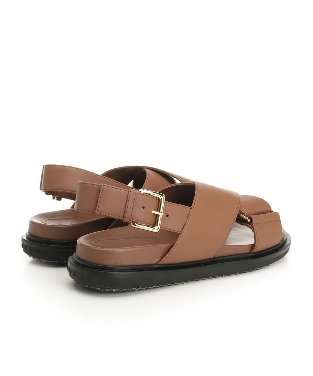 Brown Leather Fussbett