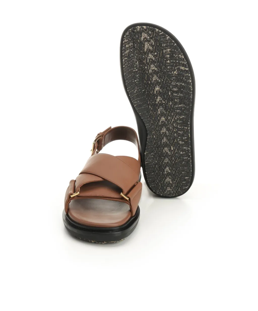 Brown Leather Fussbett