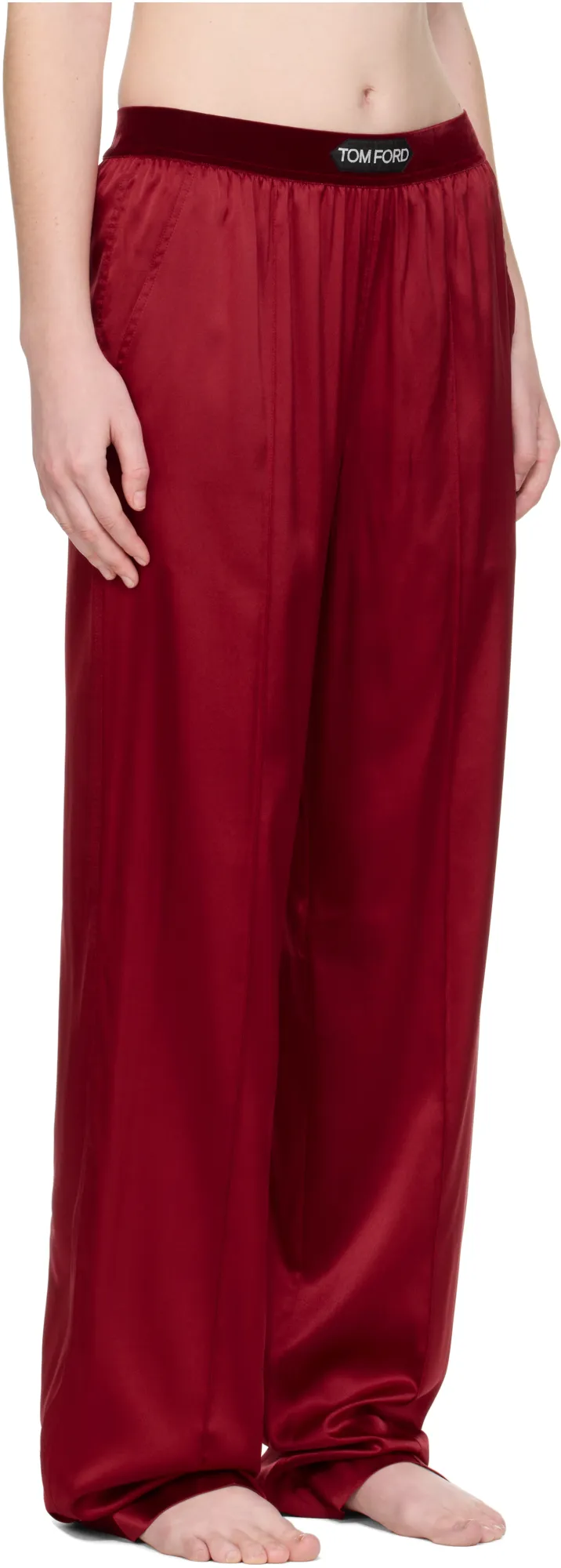 Label Stretch Casual Pants