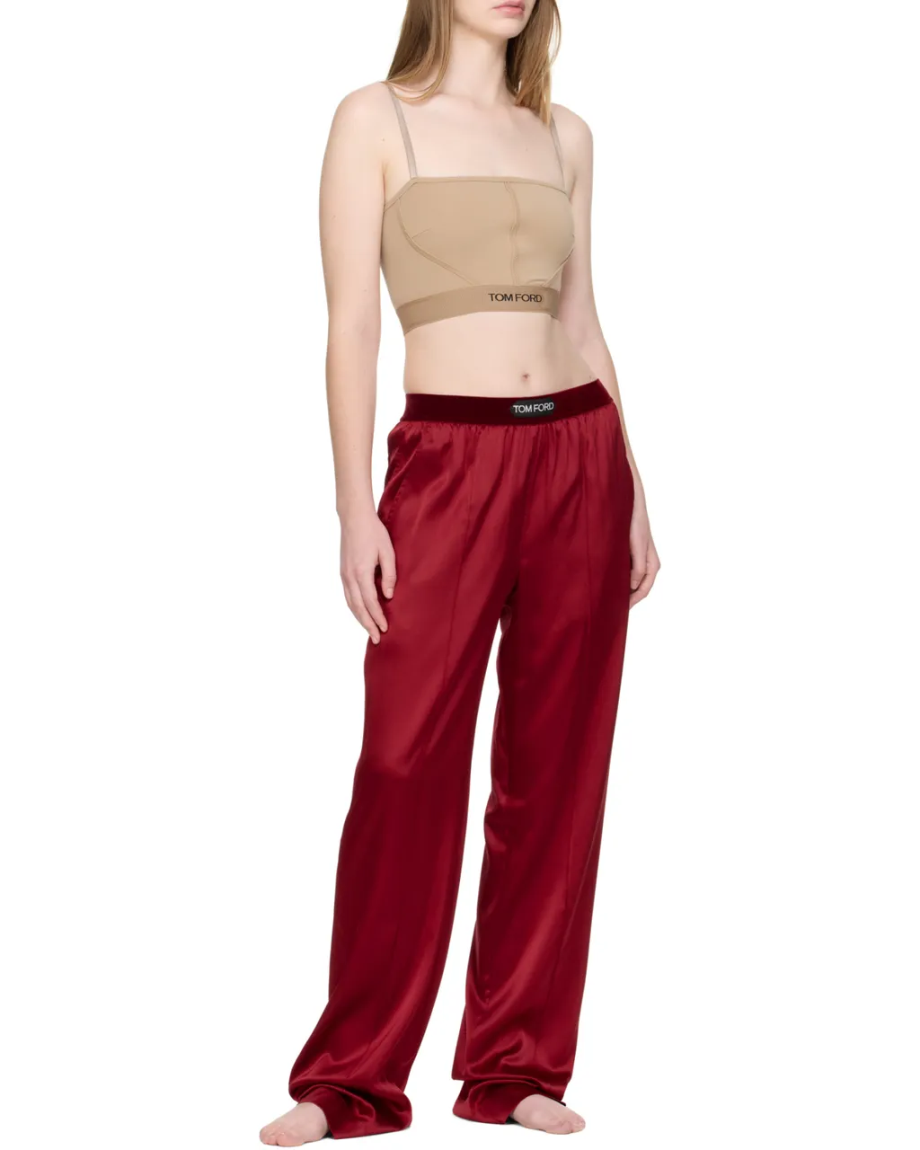 Label Stretch Casual Pants