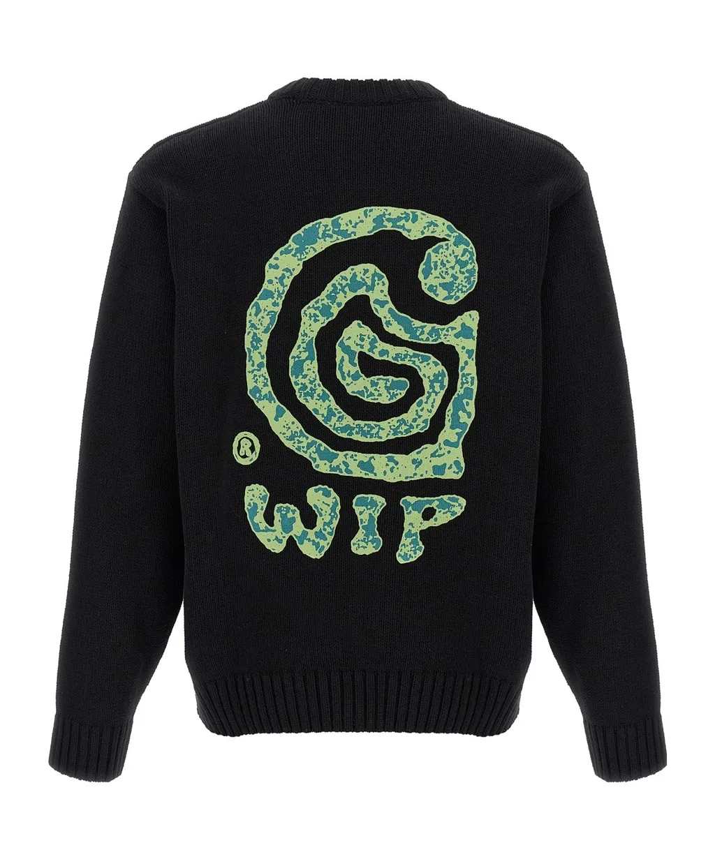 Logo-Embroidered Ribbed Sweater