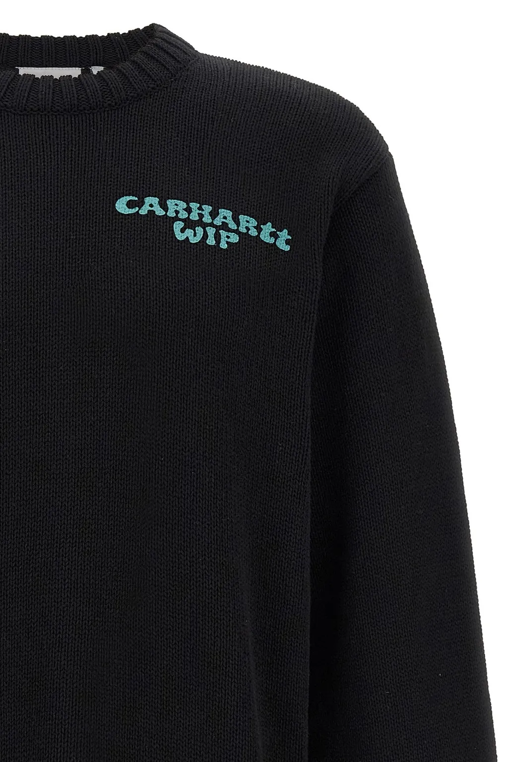 Logo-Embroidered Ribbed Sweater