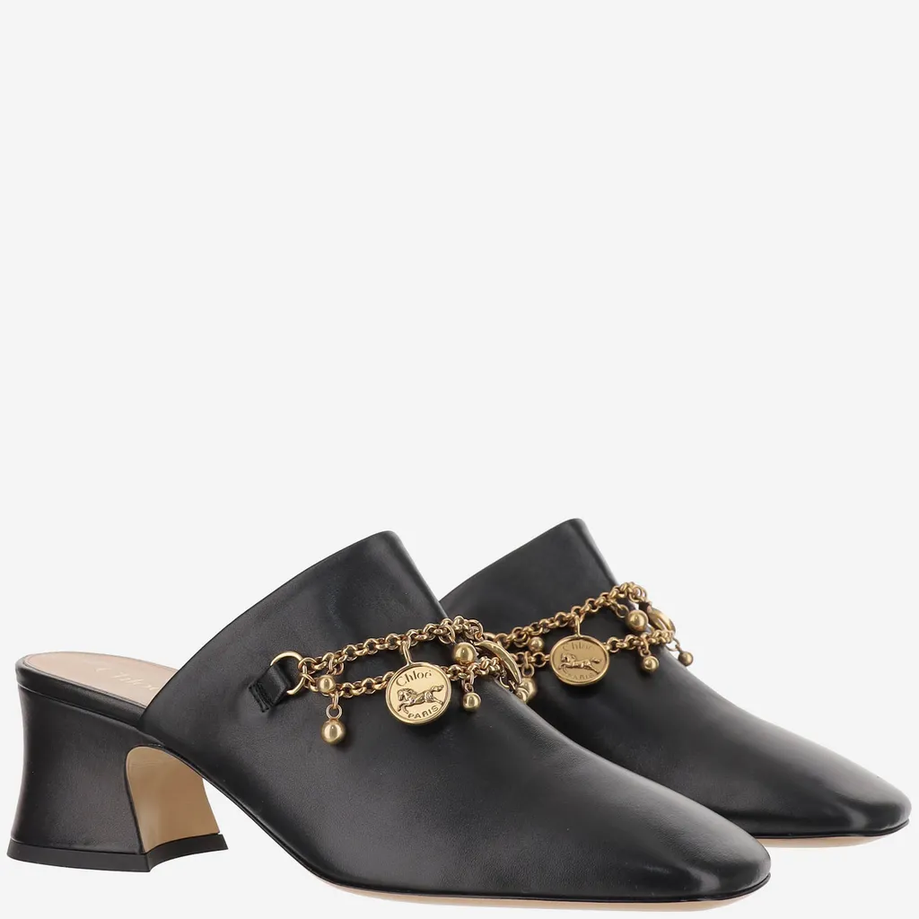 Chloé Charm Heeled Mules