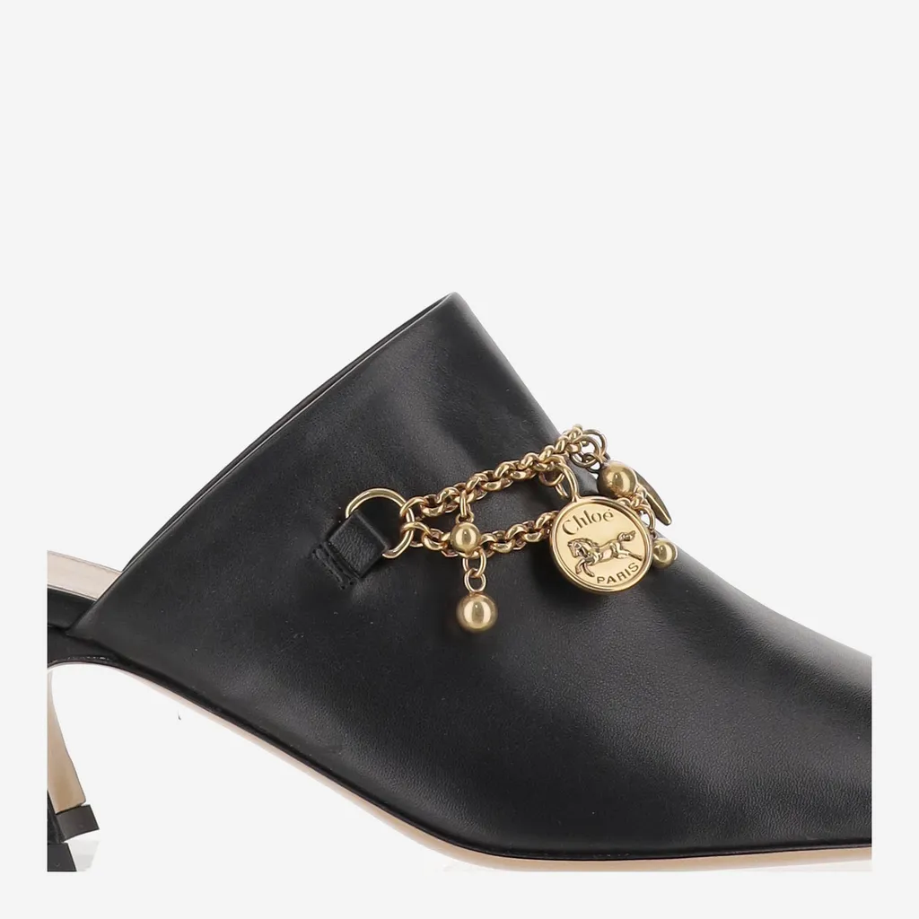 Chloé Charm Heeled Mules