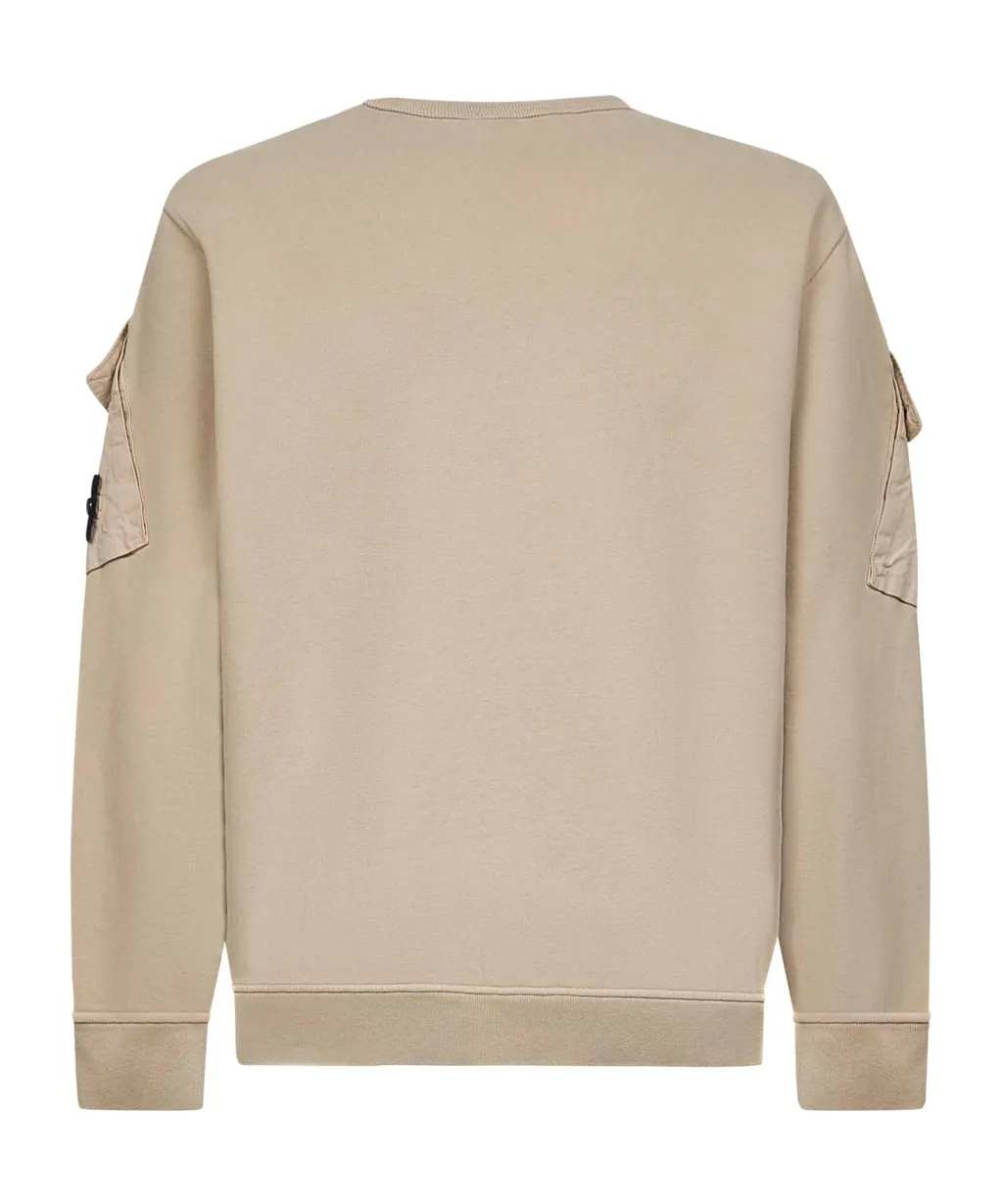 Stone Island Logo Patch Crewneck Sweatshirt