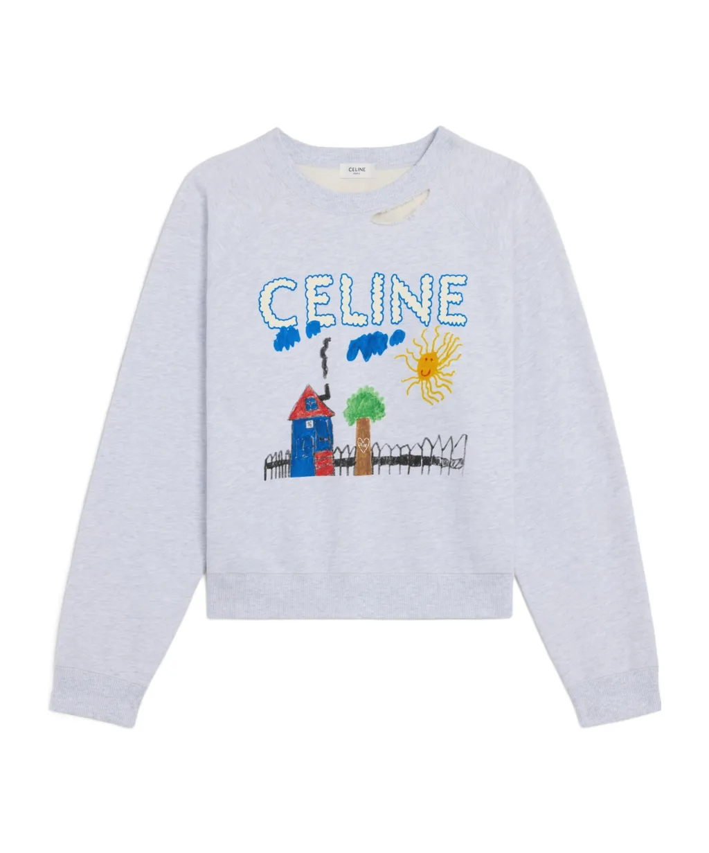 Regular Sweatshirt In Cotton Fleece
