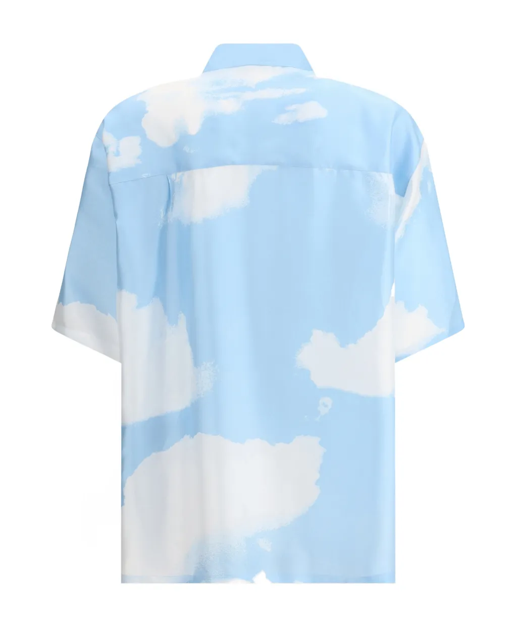 Moschino Cloud Printed Short-Sleeved Shirt