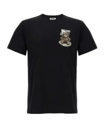 Moschino Logo Printed Crewneck T-Shirt