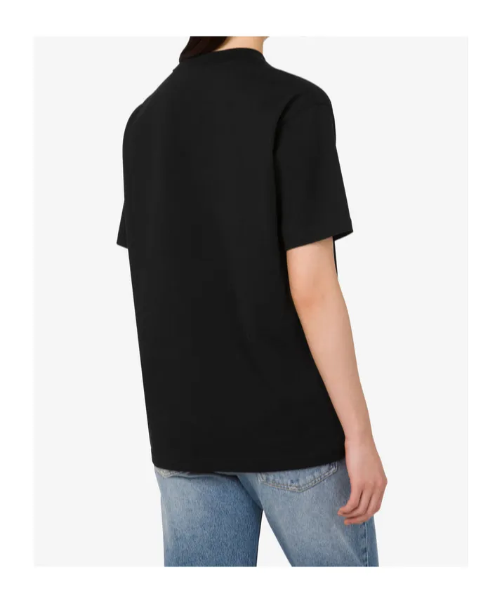 Moschino Teddy Bear T-Shirt In Organic Cotton Jersey Black
