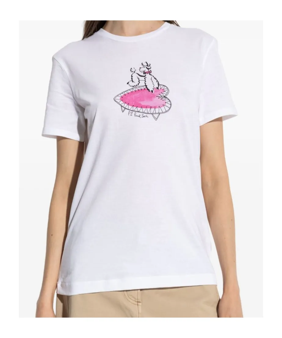 Ps Paul Smith Logo Printed Crewneck T-Shirt