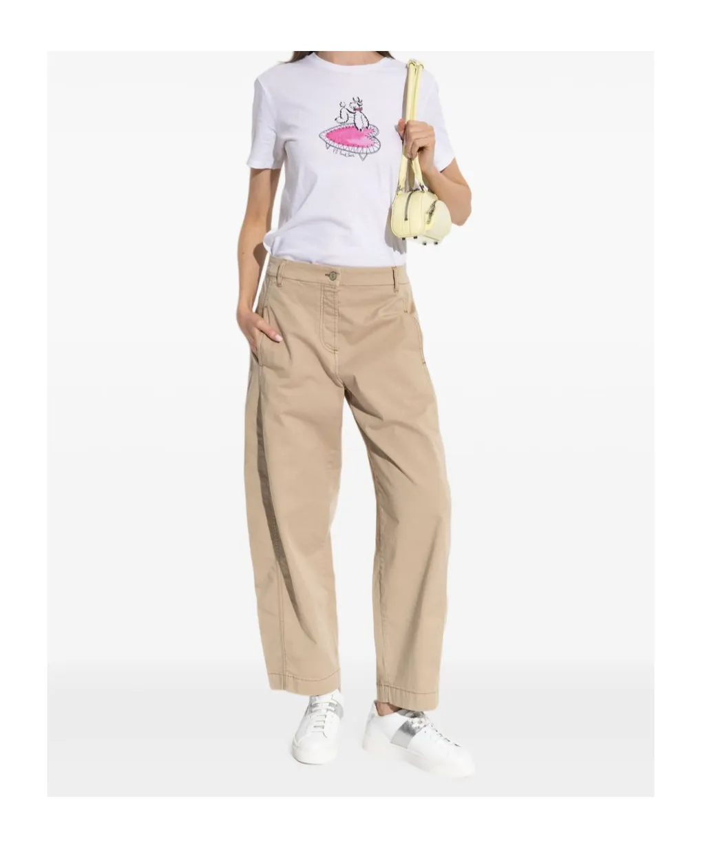 Ps Paul Smith Logo Printed Crewneck T-Shirt