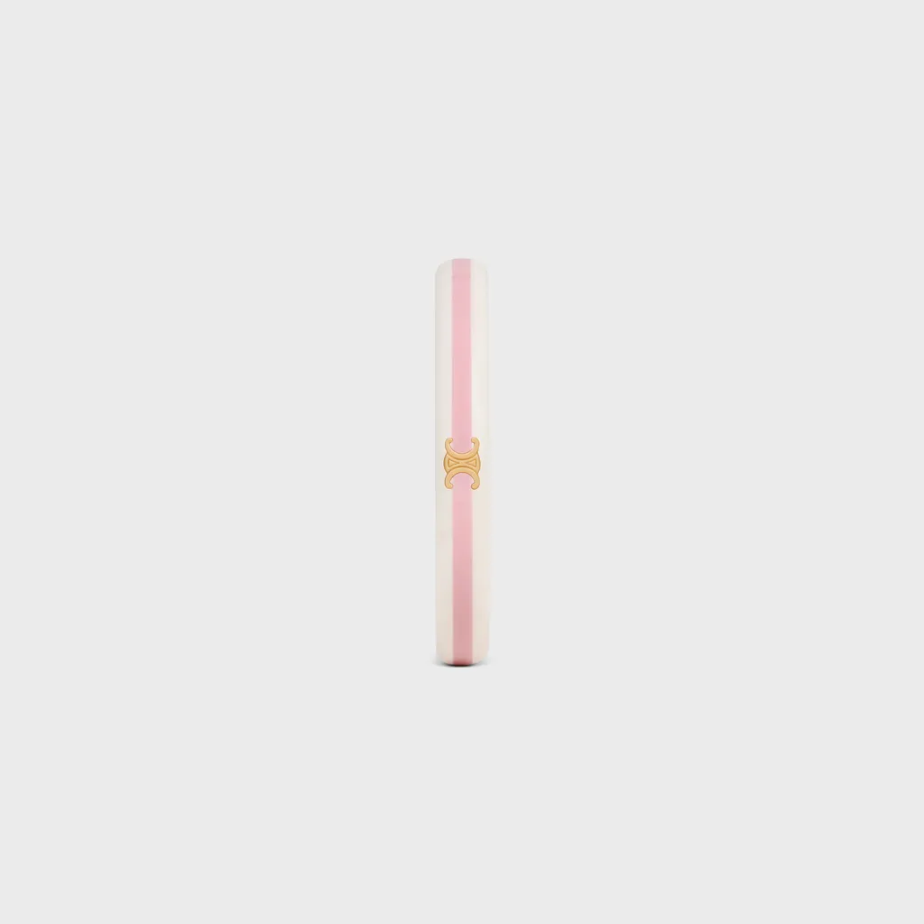 Celine Sorbet Bangle In Resin And Brass With Gold Finish