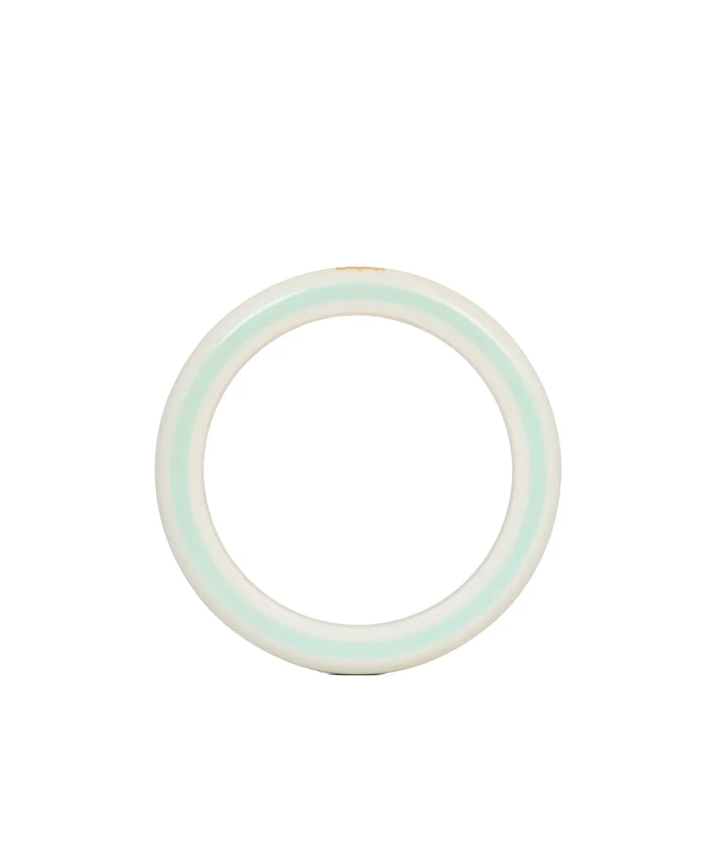 Celine Sorbet Bangle In Resin And Brass With Gold Finish