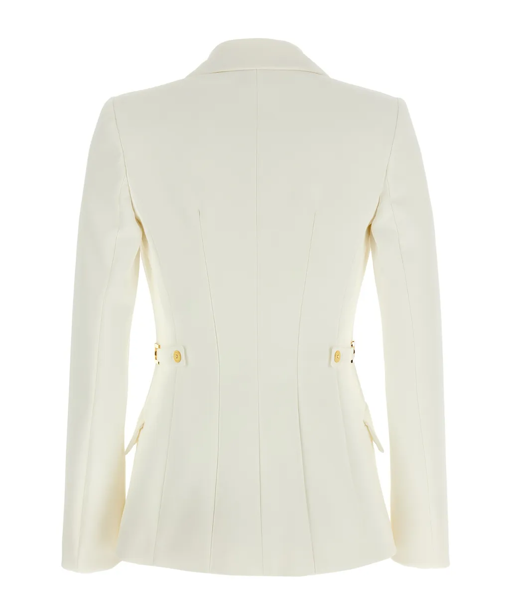 Elisabetta Franchi Single-Breasted Jewel Strap Blazer