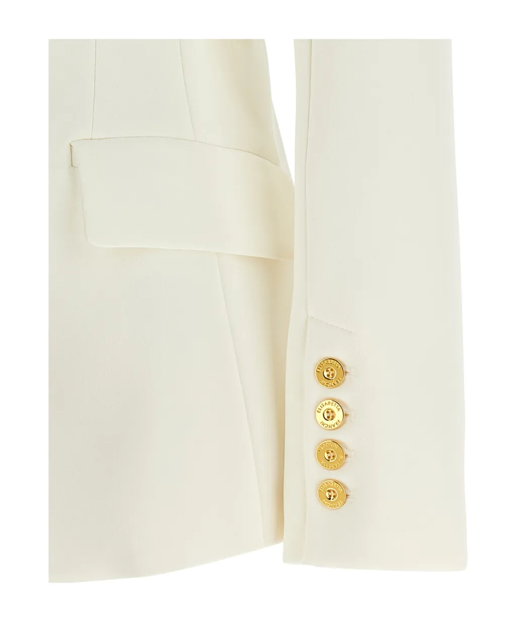 Elisabetta Franchi Single-Breasted Jewel Strap Blazer