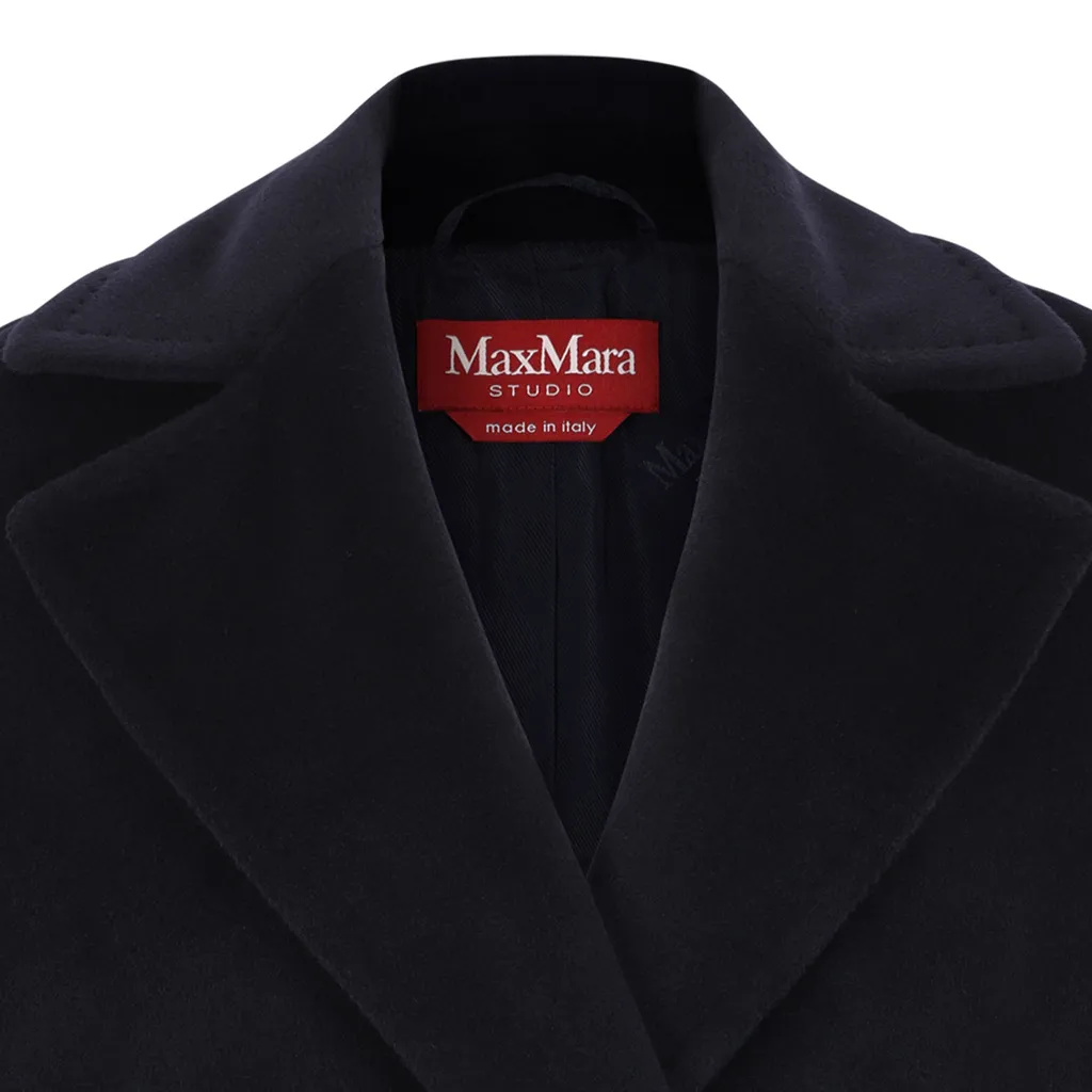 Max Mara Studio Long-Sleeved Belted Coat
