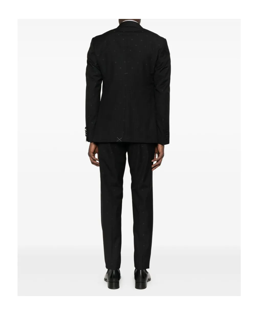 Dolce & Gabbana Logo Jacquard Tailored Suit