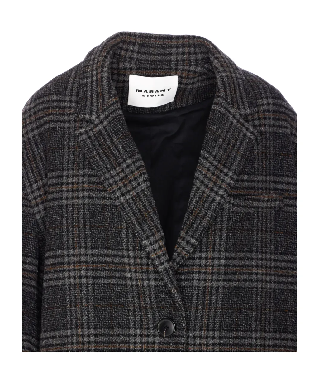 Isabel Marant ÉToile Limiza Checkered Coat