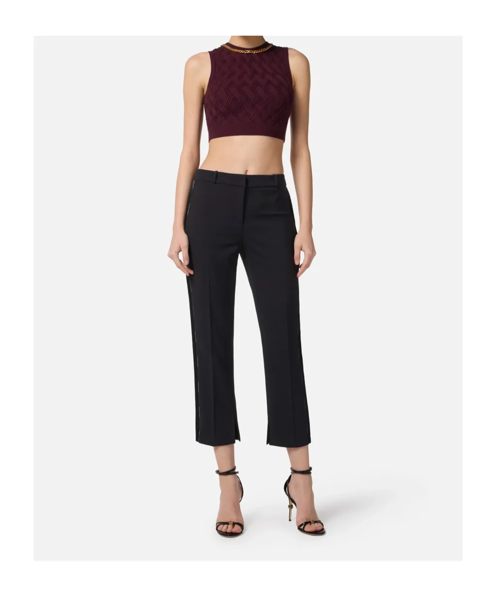 Elisabetta Franchi Lightweight CrÊPe Trousers