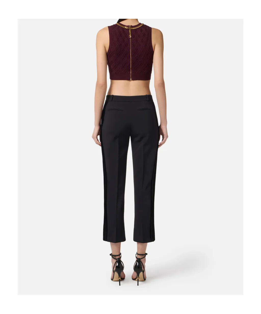 Elisabetta Franchi Lightweight CrÊPe Trousers