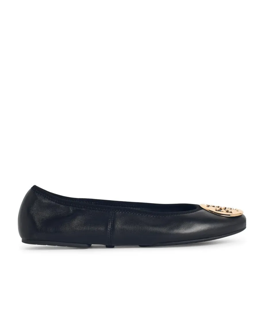 Tory Burch Logo Plaque Flat Shoes
