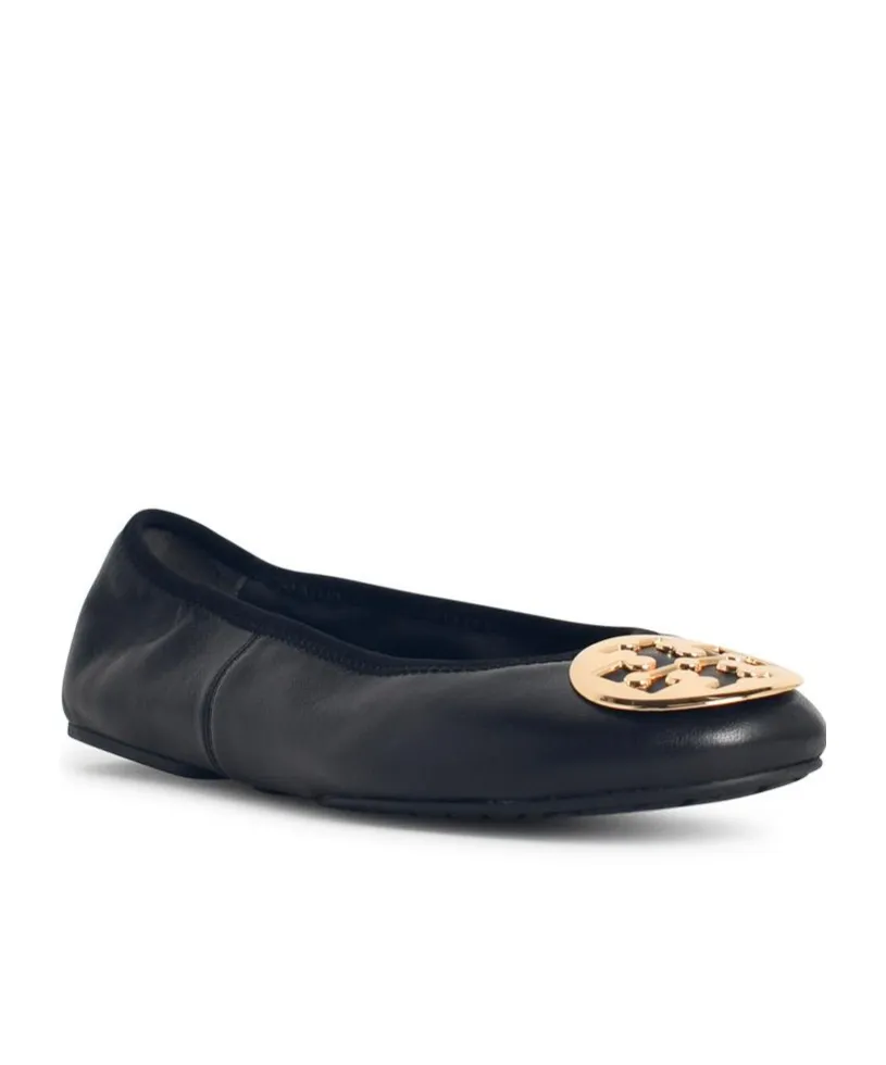 Tory Burch Logo Plaque Flat Shoes