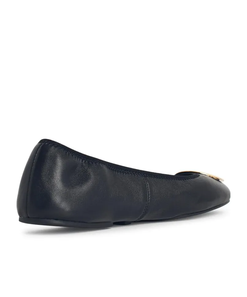 Tory Burch Logo Plaque Flat Shoes