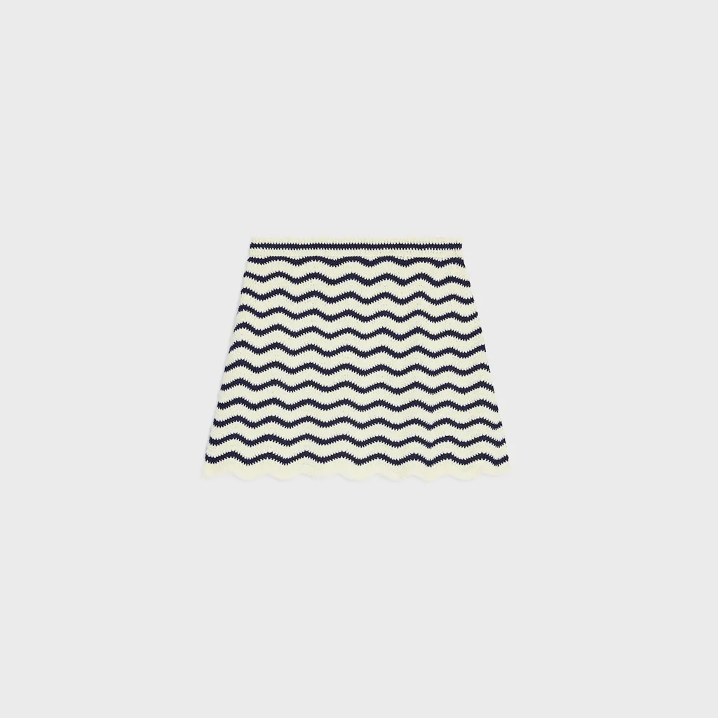 Mini Skirt In Crochet Cotton