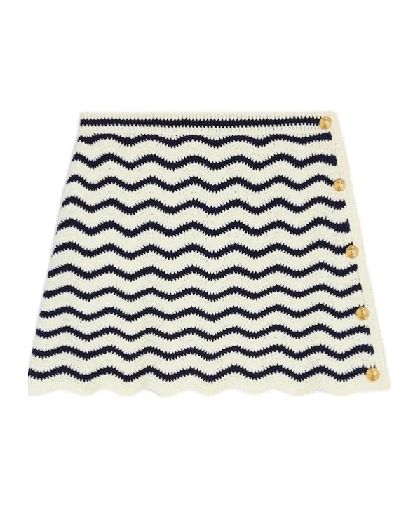 Mini Skirt In Crochet Cotton