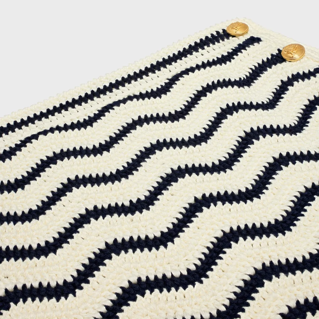 Mini Skirt In Crochet Cotton
