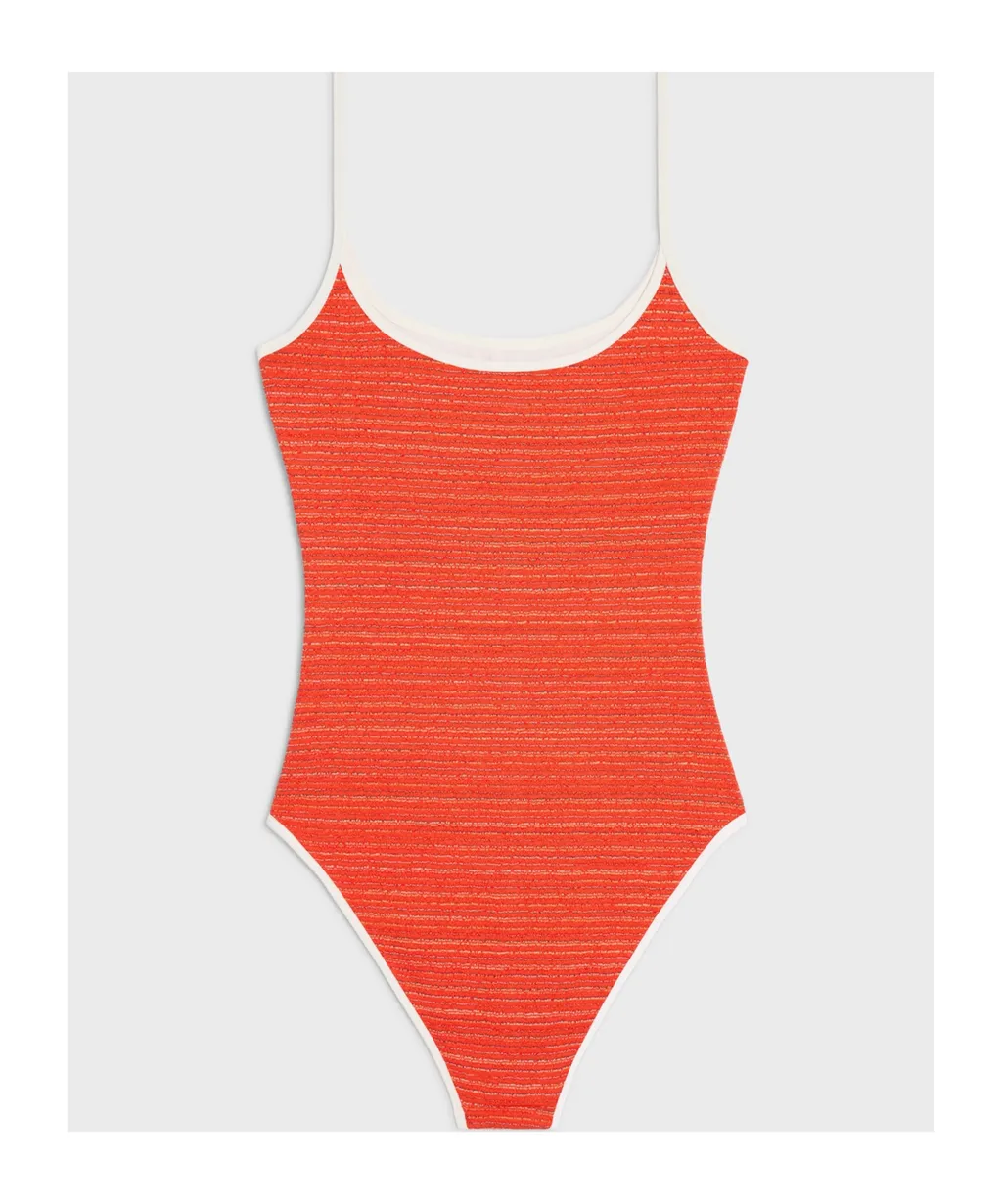 Swimsuit In Striped Jersey