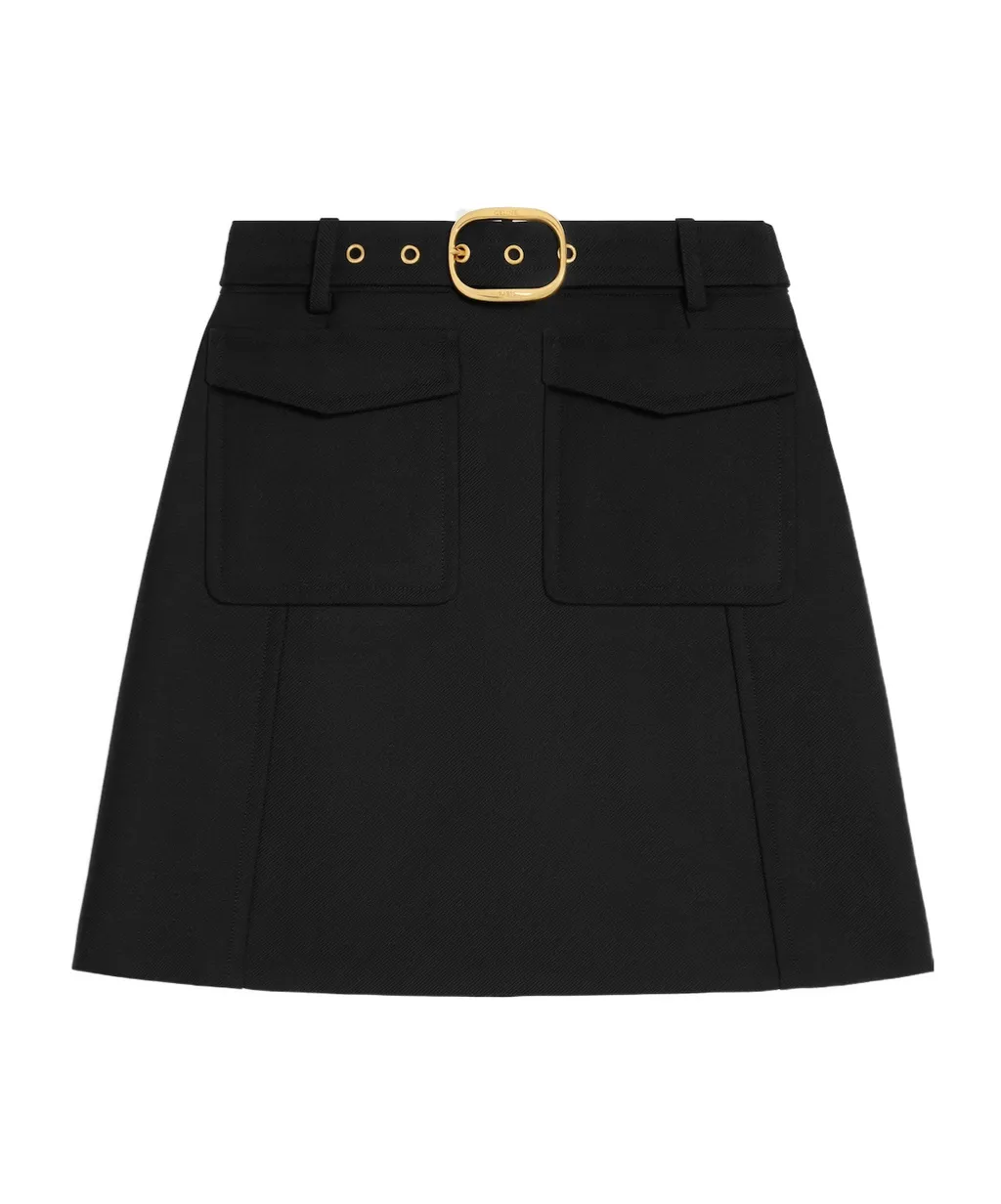 Mini Skirt In Mohair Wool