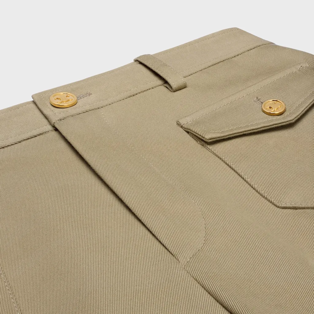 Pants In Cotton Gabardine