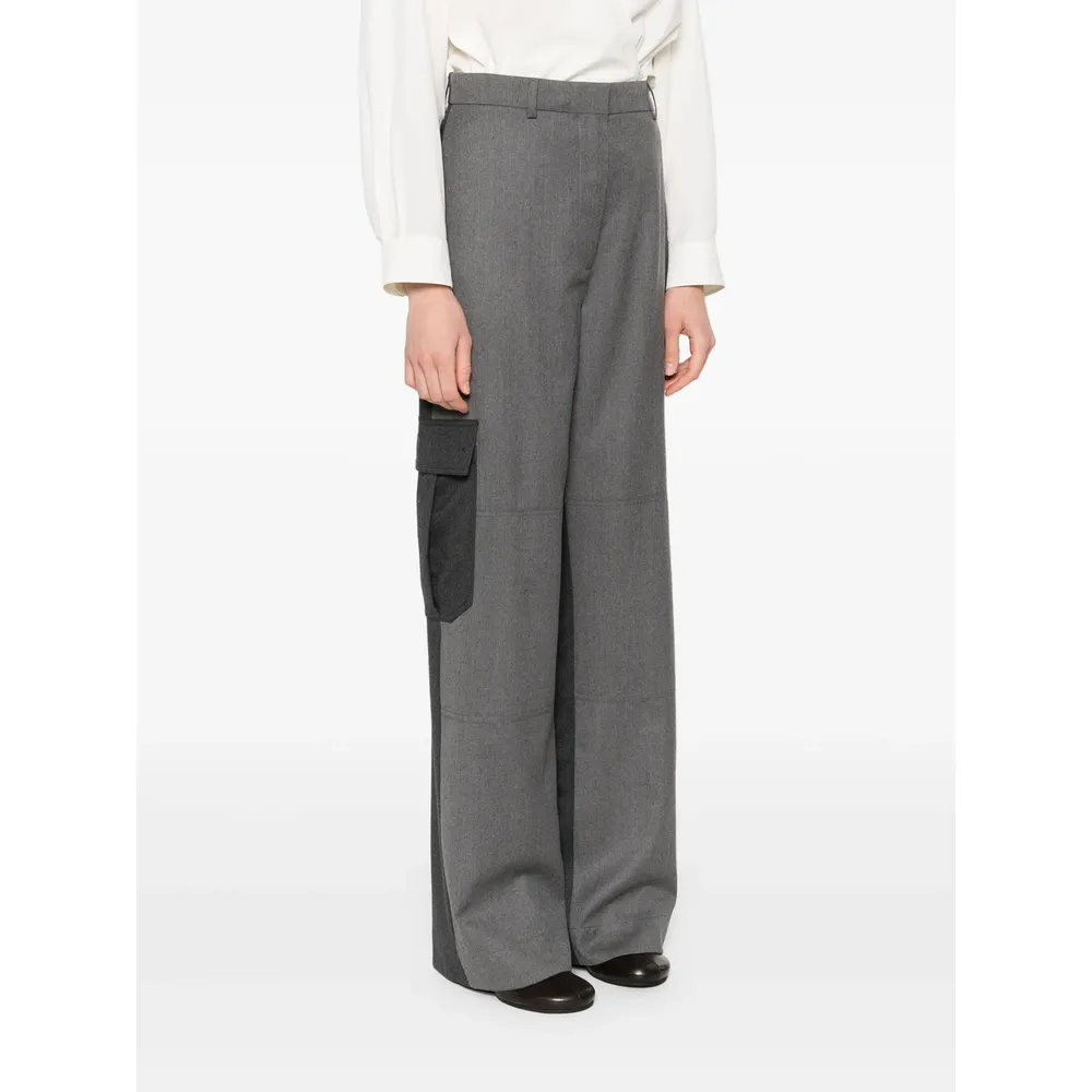Stella Mccartney Side Slit Straight-Leg Trousers