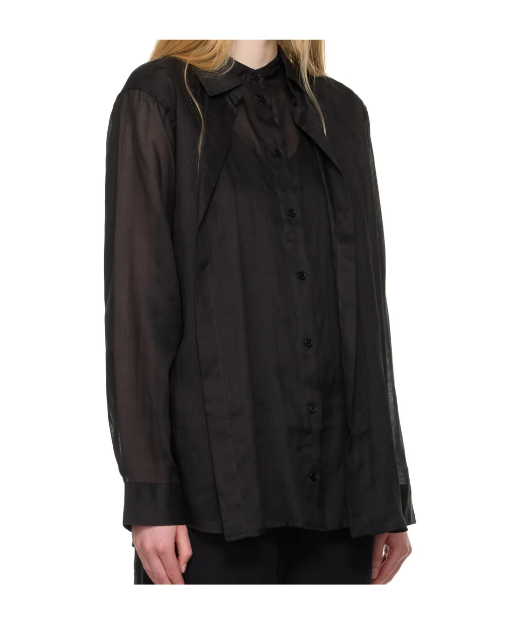 TotÊMe Long Sleeved Double-Collar Shirt