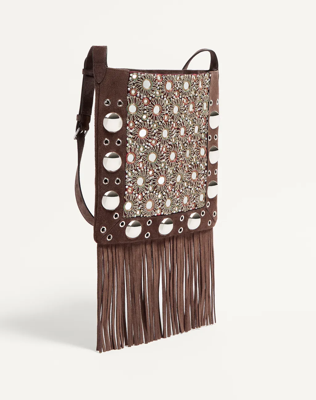Valentino	NellcÔTe Fringed Edge Shoulder Bag