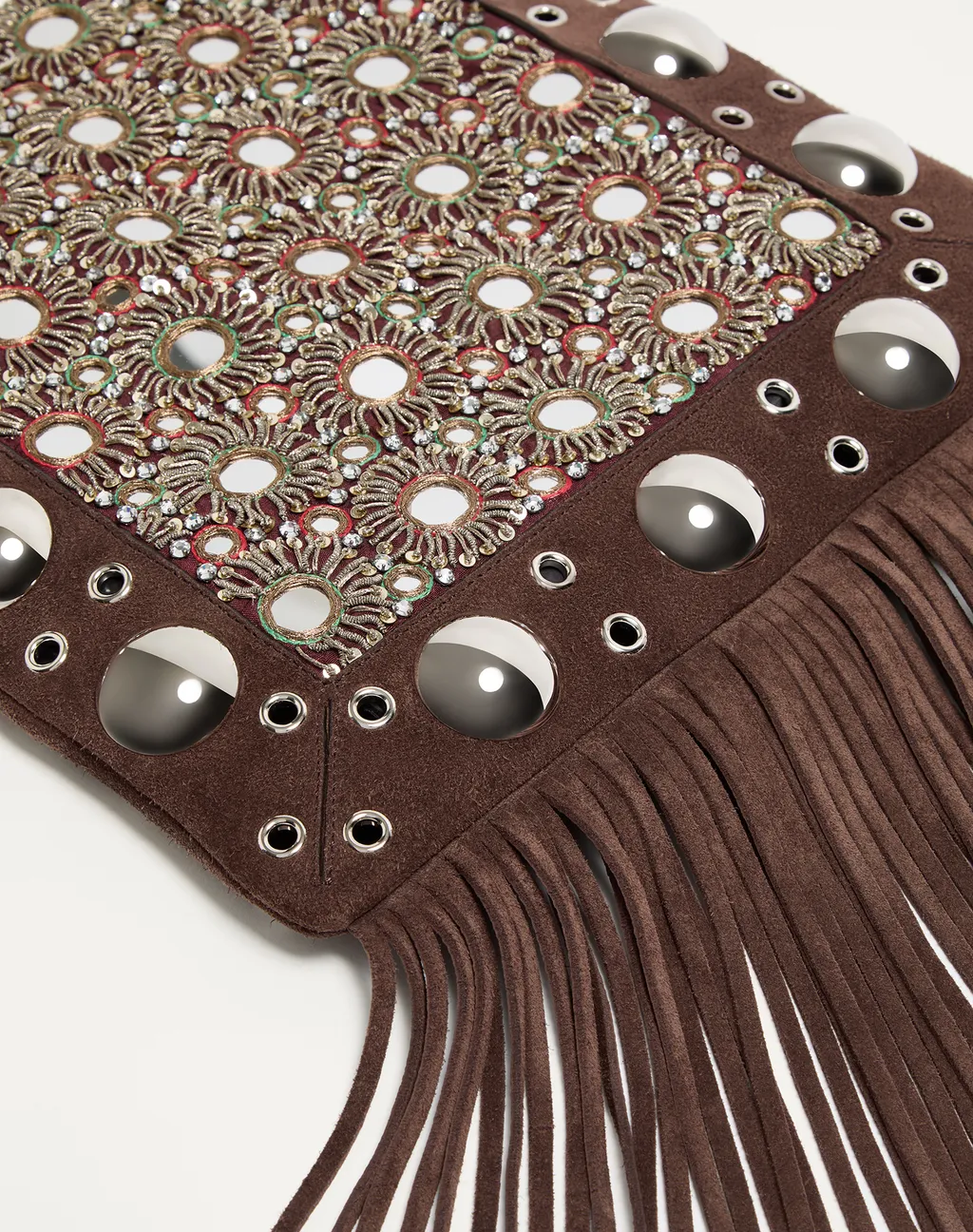 Valentino	NellcÔTe Fringed Edge Shoulder Bag