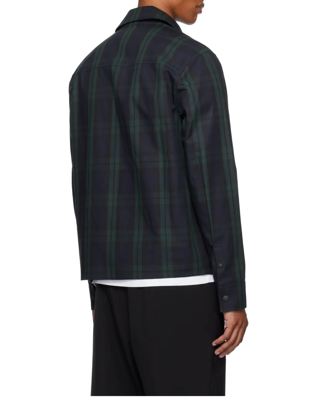 Moncler Checkered Collared Zip-Up Jacket