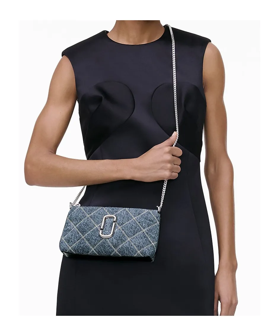 The Quilted Denim Utility Cross Body Bag