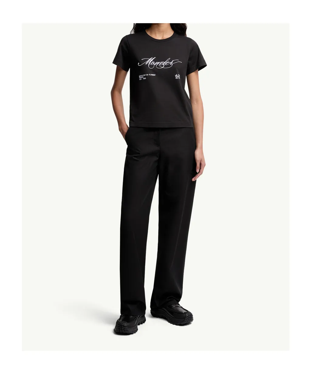 Moncler Logo-Embroidered Crewneck T-Shirt