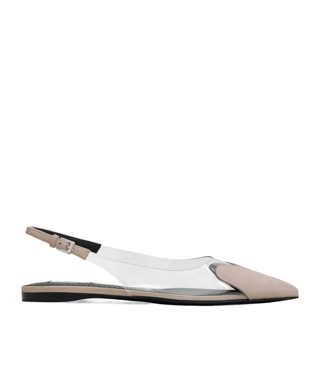 Flat Slingbacks Le CŒUr In Suede