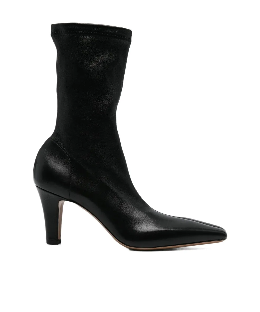 80Mm Leather Boots