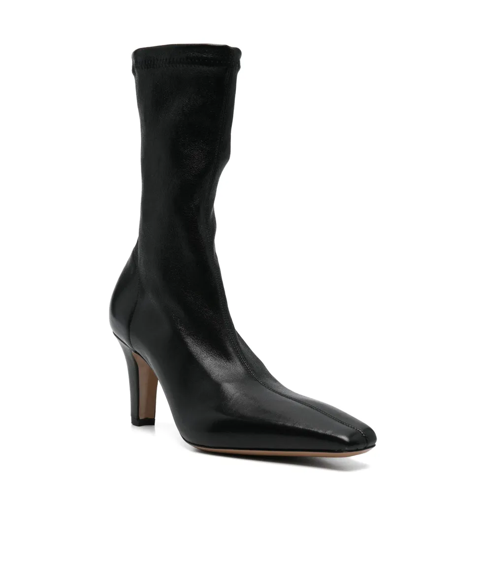 80Mm Leather Boots