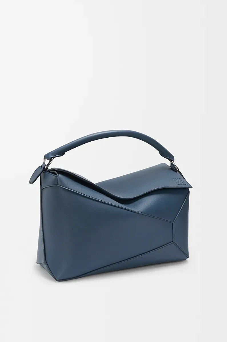 Large Puzzle Edge Bag In Classic Calfskin
