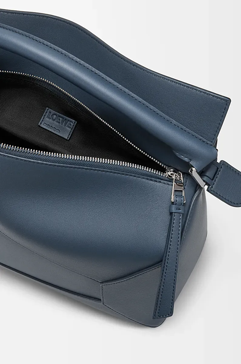 Large Puzzle Edge Bag In Classic Calfskin