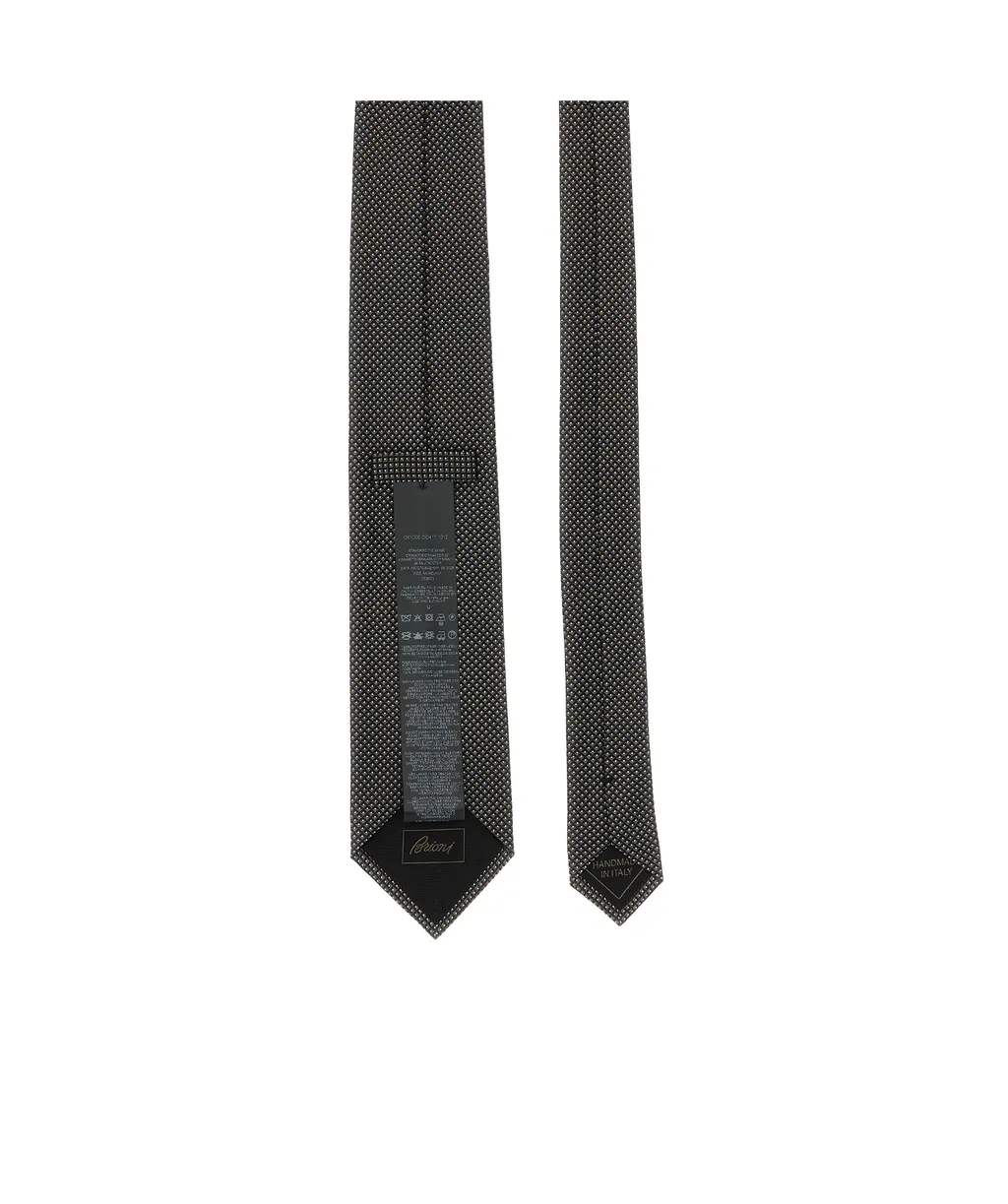 Brioni Jacquard Pointed-Tip Tie