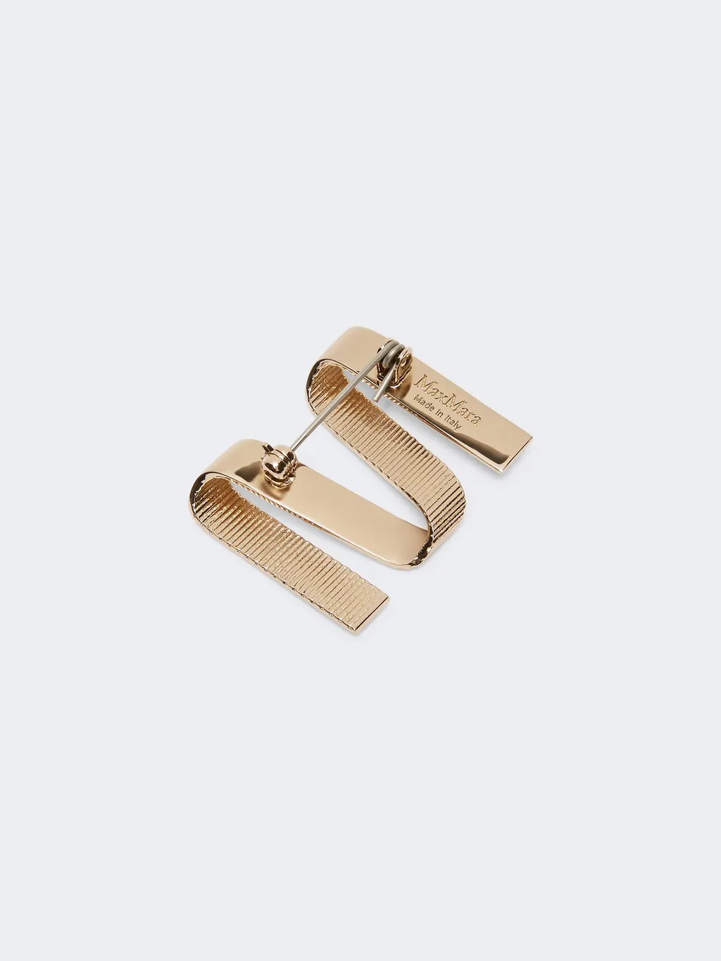 Metallic M Brooch