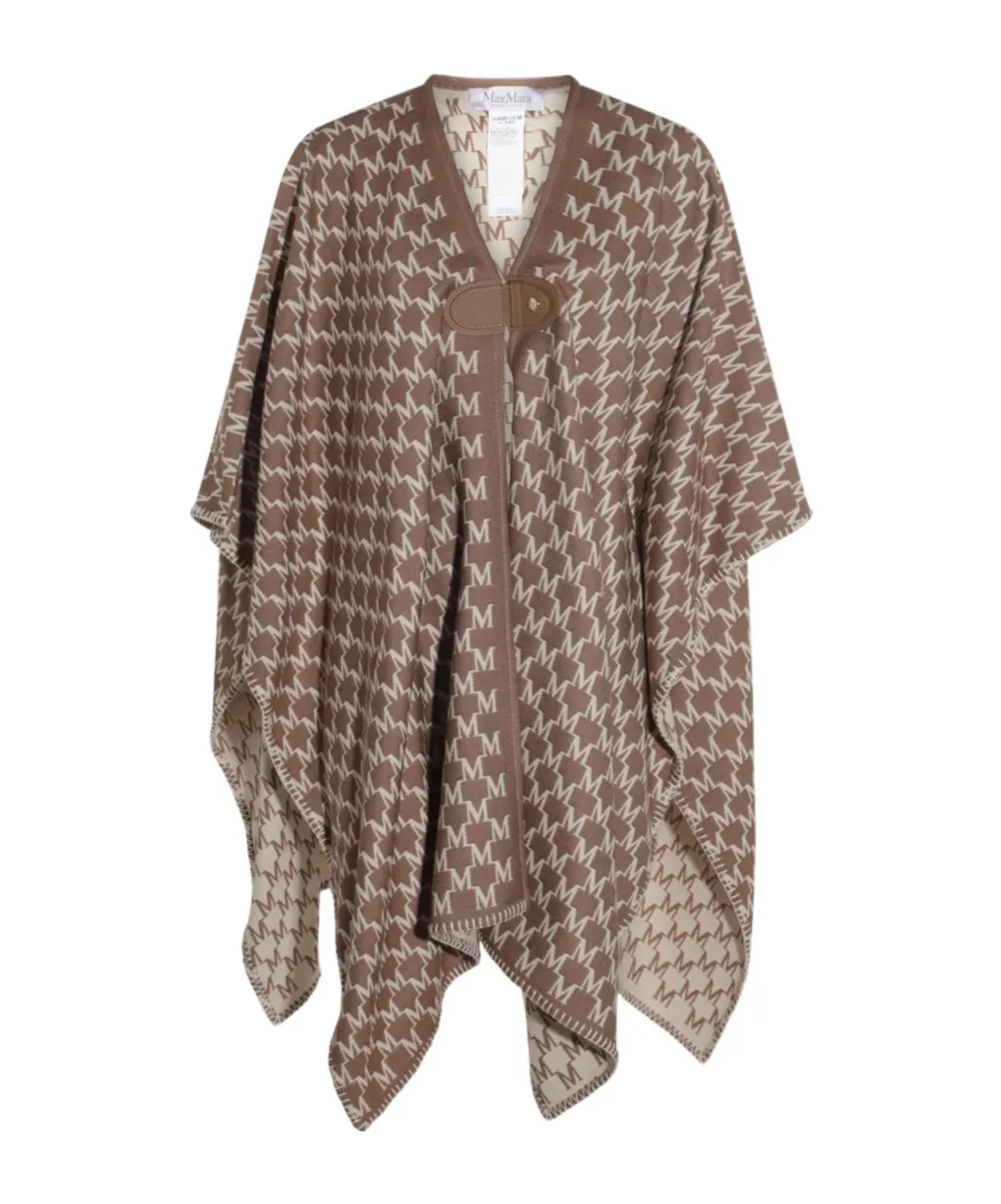 Max Mara Editti All-Over Patterned Cape