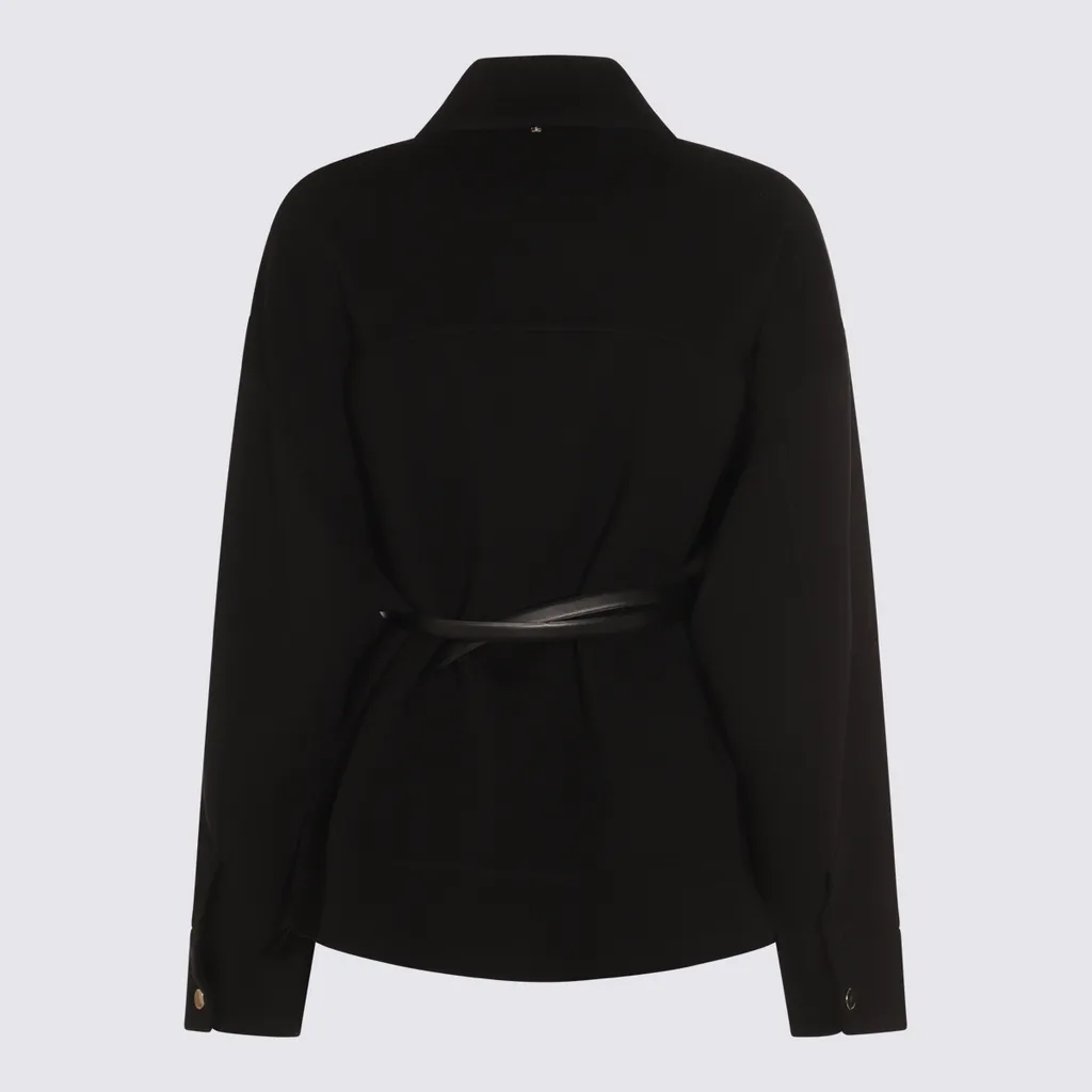 Lapel Long Sleeve Coat